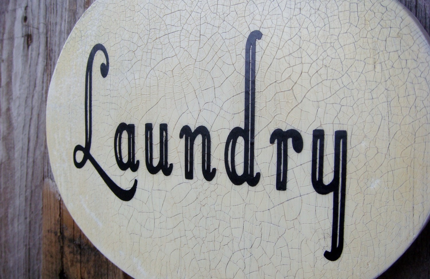 Laundry - Distressed Wooden Sign