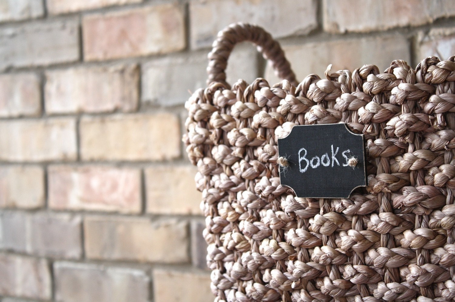 Chalkboard Basket Tags - Distressed Set of 2 in Black