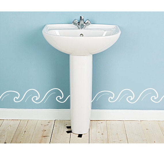 Ocean Waves Wall Decal Border