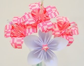 Handmade Paper Flower Bouquet: Origami Lilies and Japanese Kusudama Flowers