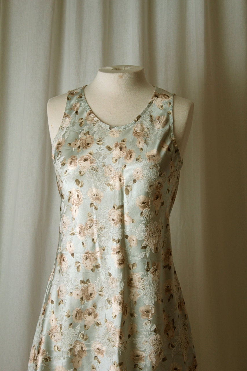 floral mini silk dress size small