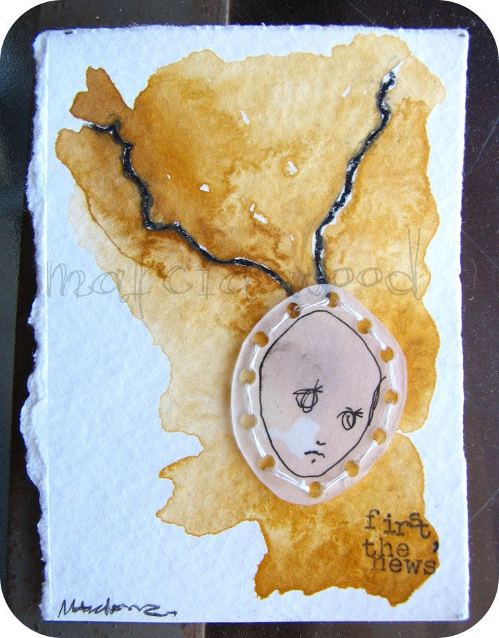 NPR - Original Mixed Media Art - ACEO Size