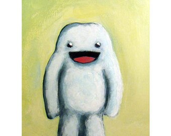 Yeti Illustration / Silly Yeti Print by Kaydi-did