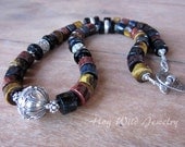 Beautiful Tigers Eye with Focal Bali Bead Necklace