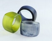 Resin Ring, chunky, statement, large size
