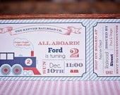 Train Birthday Invitation- Printable