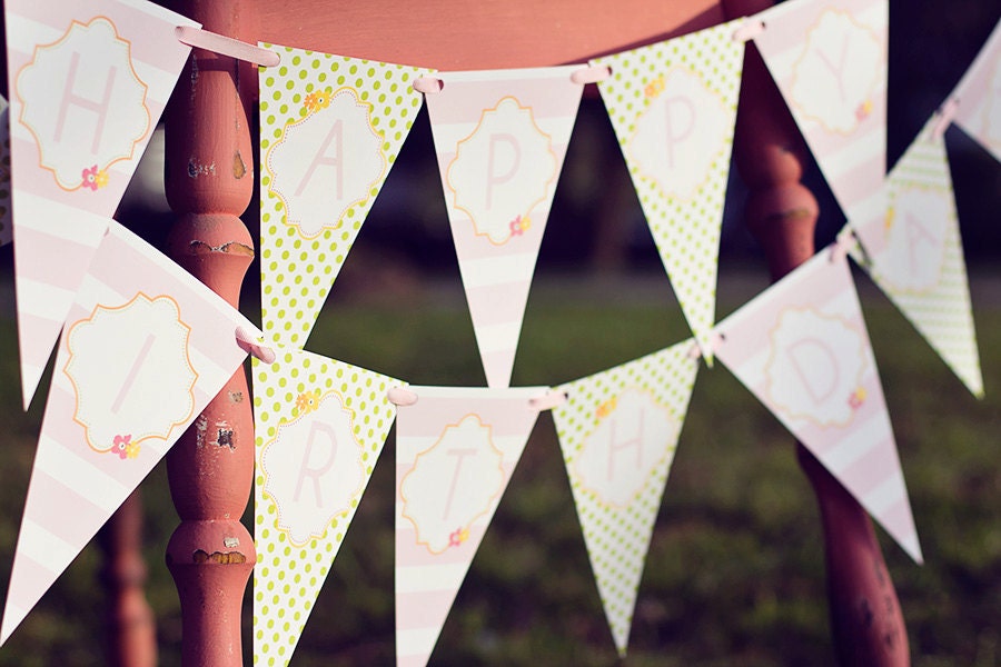 Printable Garden Tea Party Package- Featured on Hostess with the Mostess