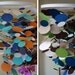 Custom paper chandelier or mobile. Choose your colors. Beautiful for weddings, showers, parties, nurseries, etc.