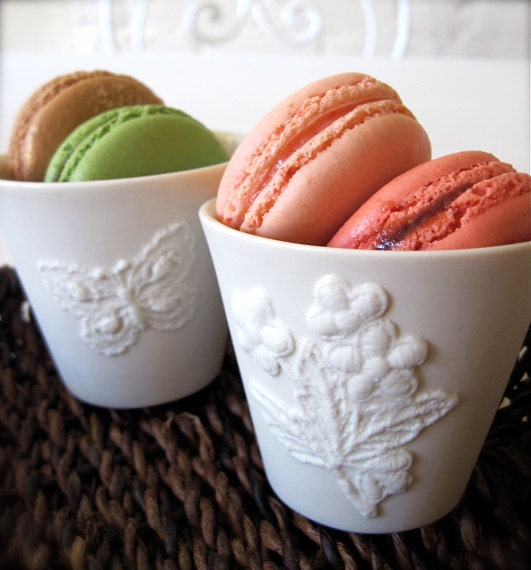 Strawberry Flower Embroidery Cup