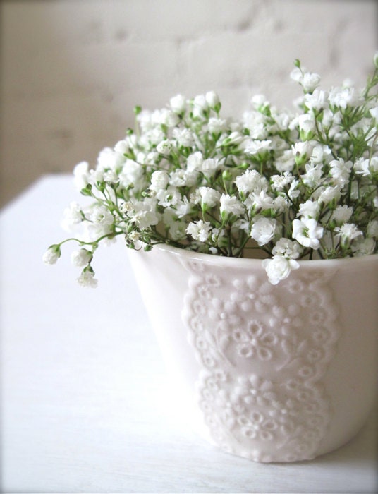 White Porcelain Lace Cup-Hideminy Lace Series