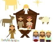 Christmas Nativity Clip Art - Personal and Commercial Use (149) Il_170x135