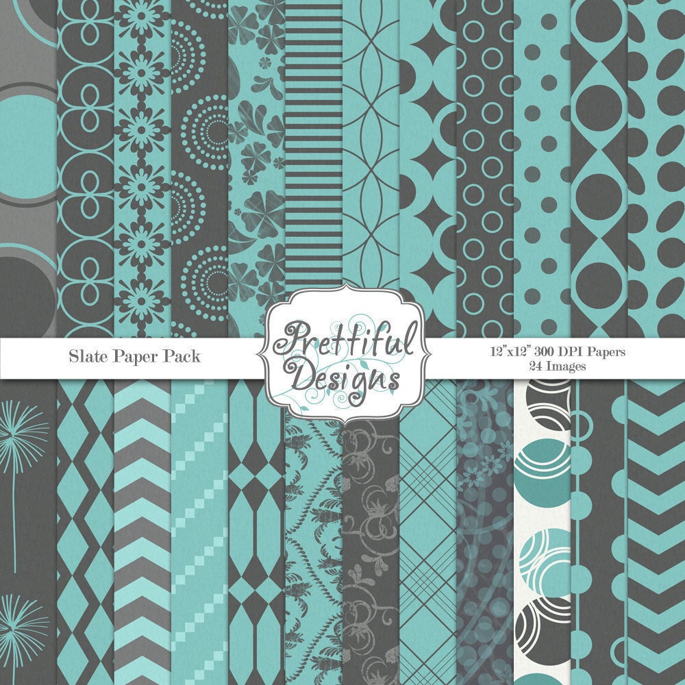 Backgrounds, digital backgrounds, pattern digital paper - Slate (238) Il_170x135