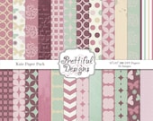 50% Off Sale Digital Paper Pack  - Personal and Commercial Use - Kate (235)