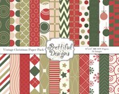 Digital Scrapbooking Papers - Vintage Christmas (362) Il_170x135