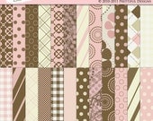 50% Off Sale Digital Paper Pack  - Personal and Commercial Use - Neopolitan (83)