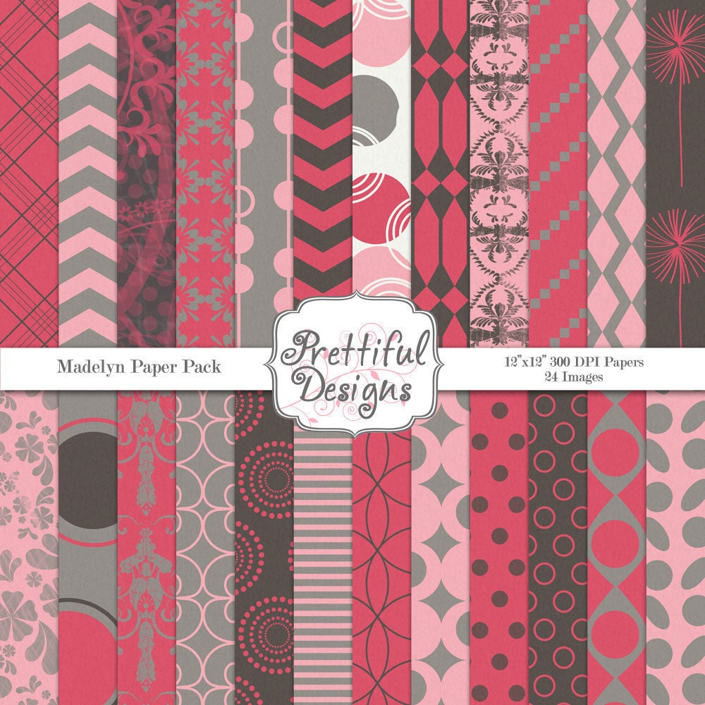 50% Off Sale Digital Paper Pack - Personal and Commercial Use - Madelyn (223) Il_170x135