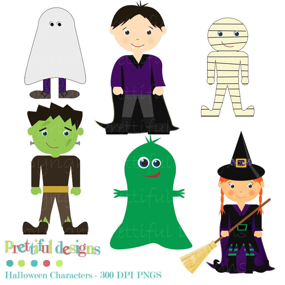 Halloween Clip Art for Scrapbooking, Invitations, Paper Goods, Card Making (146)