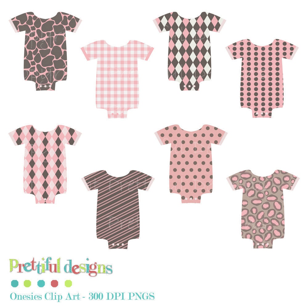 Clip Art Onesie Baby Girl Onesie Scrapbooking Clip Art Baby Shower (152) Il_170x135