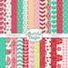 50% Off Sale Digital Scrapbooking Papers - XOXO (124)