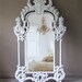 Vintage Rococo Mirror, Baroque, Shabby Chic, Huge Leaning Mirror, Large Vintage Mirror