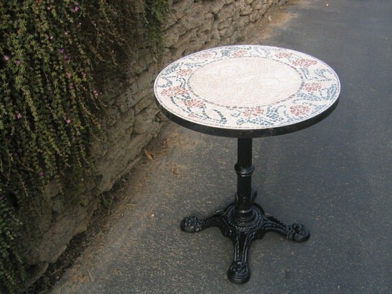 Art Nouveau-Style Mosaic Bistro Table