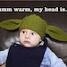 PDF pattern only - Yoda Hat Knitting Pattern - child & adult sizing included