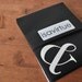 black stationery set: & ampersand envelopes and writing paper