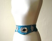 Vintage 1980s Turquoise South Western Belt