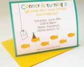 Under the Sea Birthday Invitations Fish Children's Party