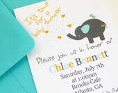 Elephant Baby Shower Invitation