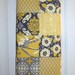Baby Blanket  Aviary Yellow, Gray, Black and White Patchwork Baby Blanket / Quilt - Cotton Desinger Fabric, Chenille and Flannel