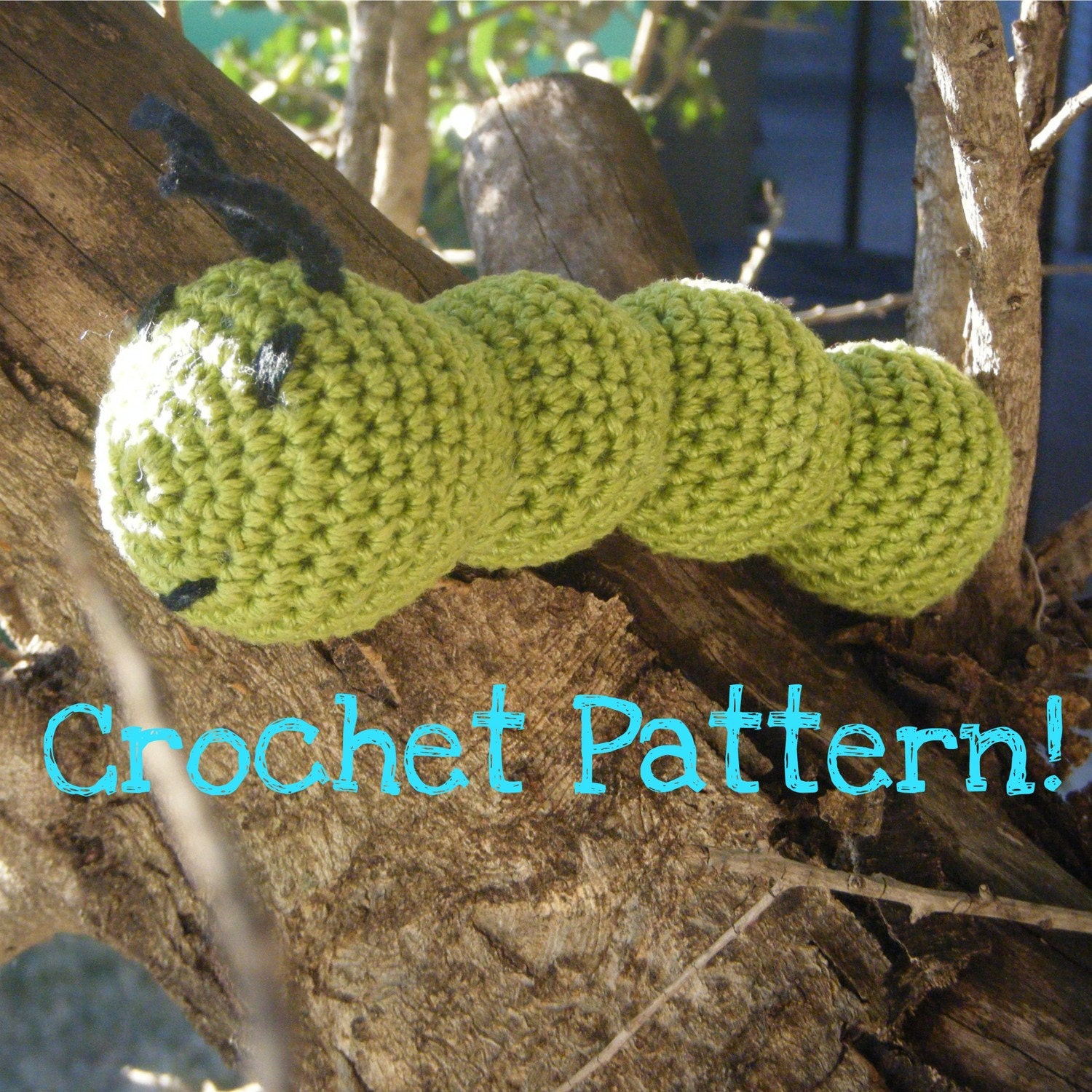 Amigurumi Toy Caterpillar PDF Crochet Pattern INSTANT DOWNLOAD "The Carefree Caterpillar"