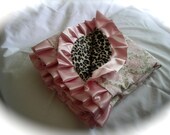 Luxury Minky Receiving Blanket With Ruffle Trim (34" x 36")