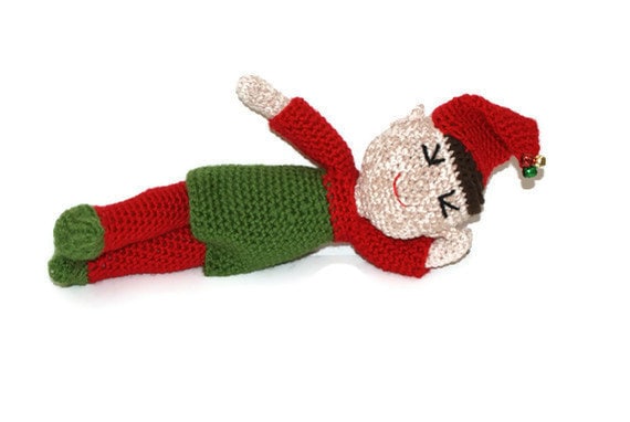Boy Crochet Elf Christmas Doll Amigurumi