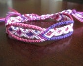 Fancy Diamond Friendship Bracelet in Pinks