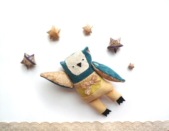 Beatrice - Little Owl, soft toy by Wassupbrothers