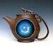 Blue Moon Teapot, Handmade Stoneware Teapot