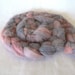 Handpainted Alpaca Roving- Pastel Berries 4oz
