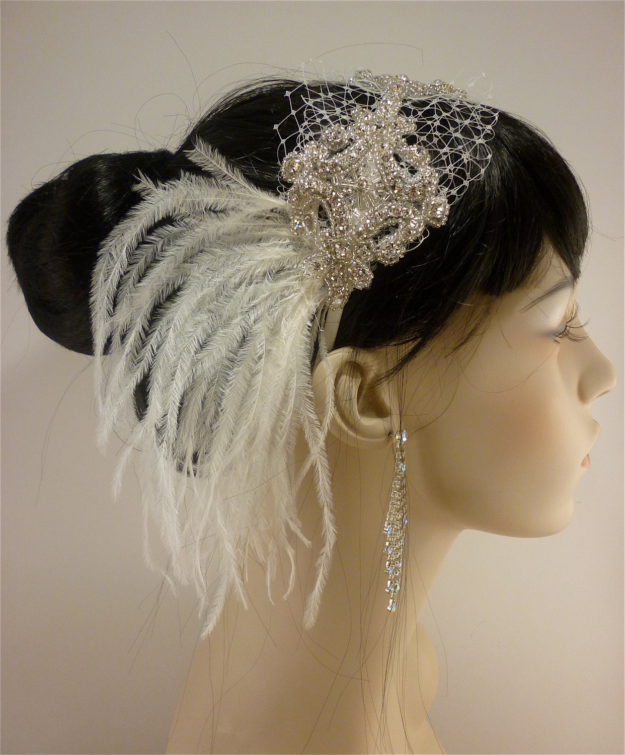 Wedding Headband, Wedding Hair Accessory , Bridal Hair Accessory, Rhinestone Headband, Hollywood Royalty