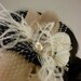 Wedding Hair Accessory, Feather Fascinator, Bridal Fascinator, Bridal Hair accessory, Bridal Veil, Wedding Veil