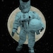 Astronaut Space Cat - Wood Block Art Print
