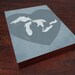The Great Lakes - Wood Block Art Print