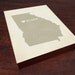 I Love Atlanta Georgia - Wood Block Art Print