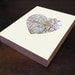 Seattle Washington Art City Heart Map - Wood Block Art Print
