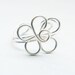 Ear Cuff Silver Ear Wrap Flower