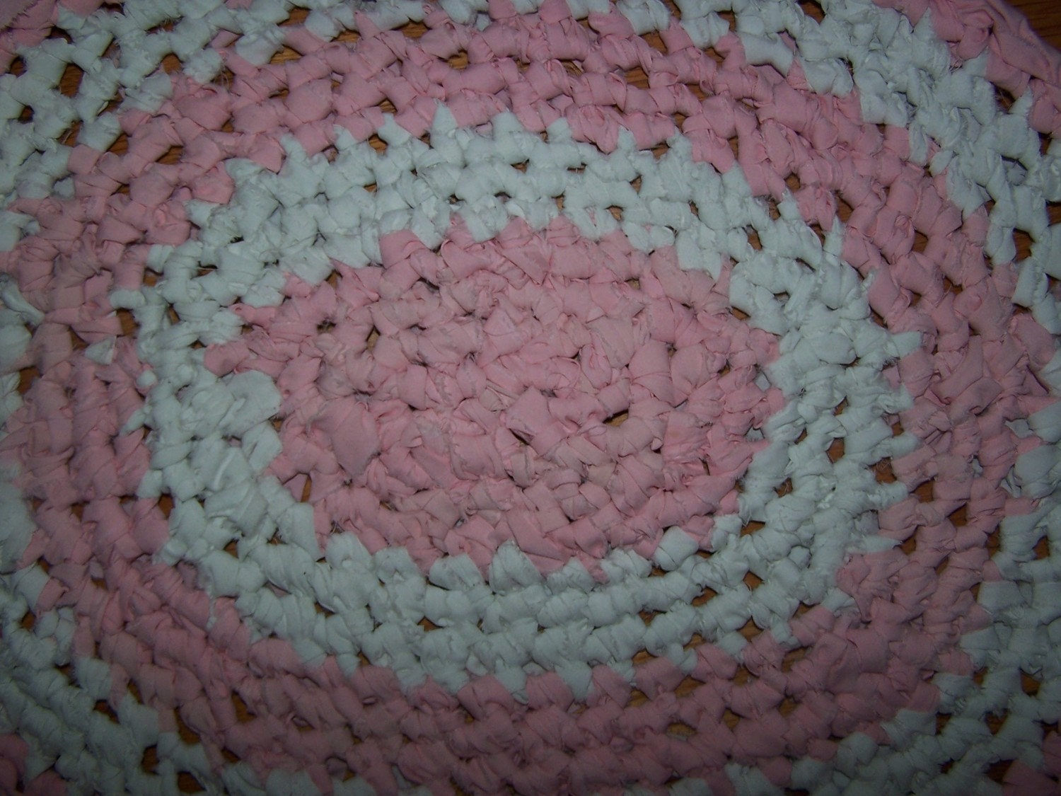 Baby Girl Rug Hand Crocheted, Baby Shower Gift, New Baby, Nursery Decoration - Home Decor