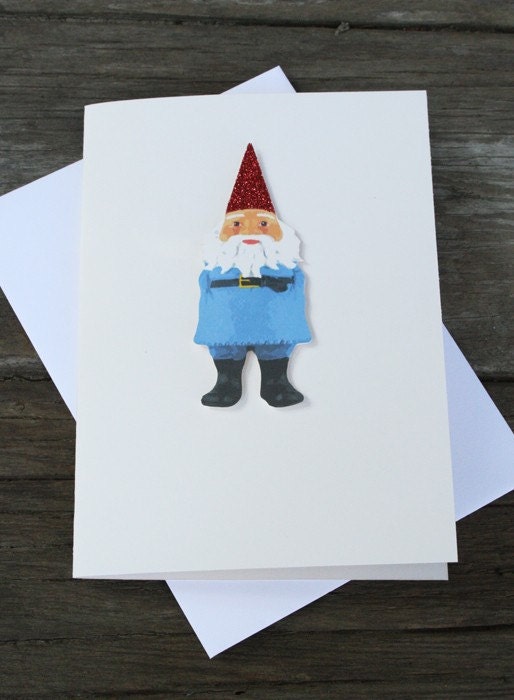 Glittery Gnome Greeting Card