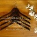 Bridal Party Wedding Hangers, Personalized - Lady of Honor - Custom Finish