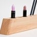 Cosmetic Makeup Organizer Wood Countertop Organizer Brush Holder SCARLETT
