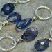 Iolite Pear Shaped Charm Pendant